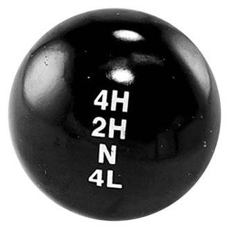 Omix-ADA® - Black Transfer Case Shift Knob with Pattern