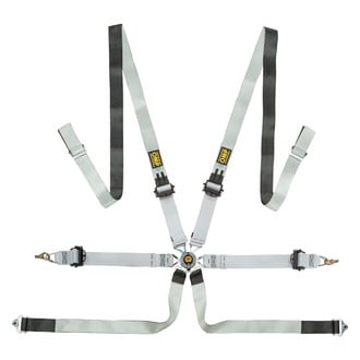 OMP® - 6-Point FIA 8853-2016 Saloon™ Safety Harness Set with Ergal Adjuster