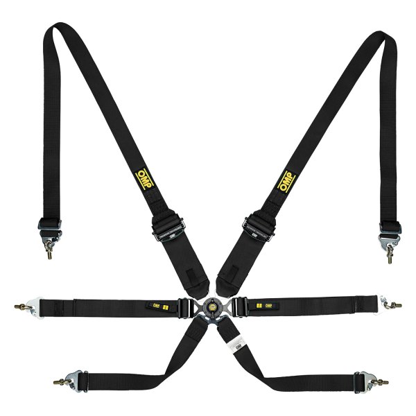 OMP® - 6-Point FIA 8853/2016 Saloon Safety Harness Sets, Black