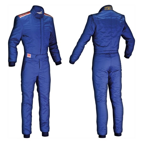 OMP® - Sport Series Blue L Cuffed Racing Suit