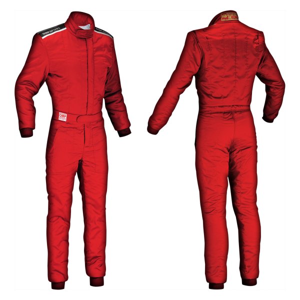 OMP® - Sport Series Red L Cuffed Racing Suit