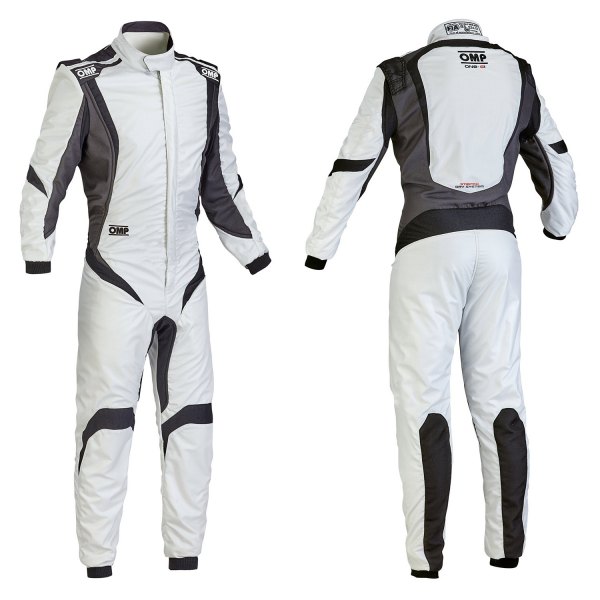 OMP® - One-S1 Series Silver with Black 50 Racing Suit