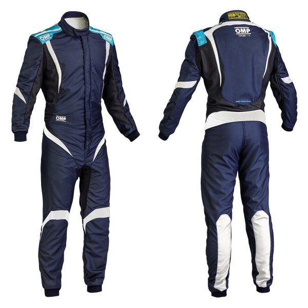 OMP® - One-S1 Series Navy Blue with Cyan 46 Racing Suit