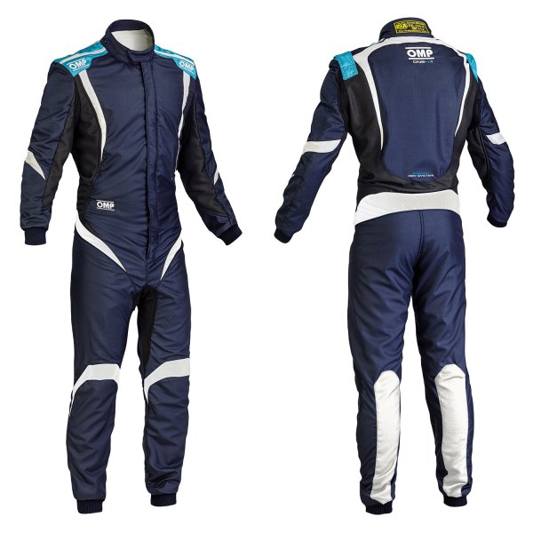 OMP® - One-S1 Series Navy Blue with Cyan 62 Racing Suit
