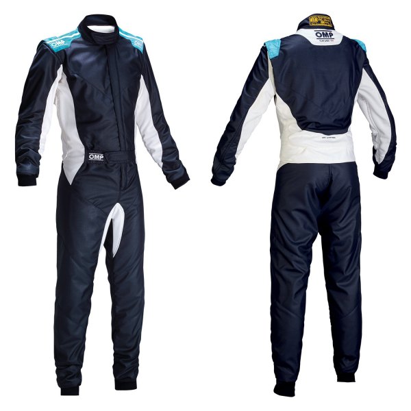 OMP® - One-S 2016 Series Navy Blue with Cyan 46 Racing Suit