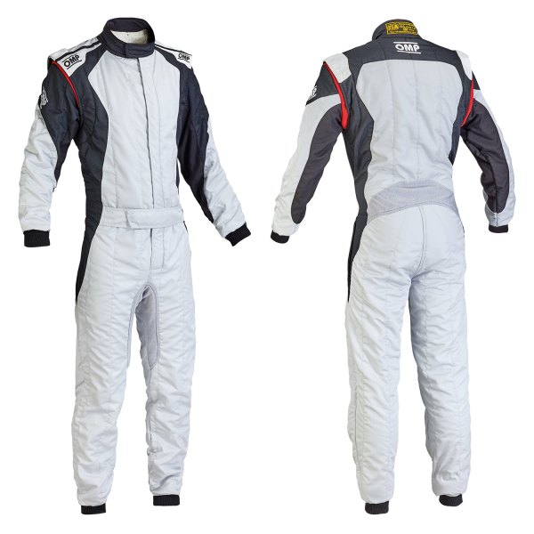 OMP® - First EVO Series Silver/Black 58 Racing Suit