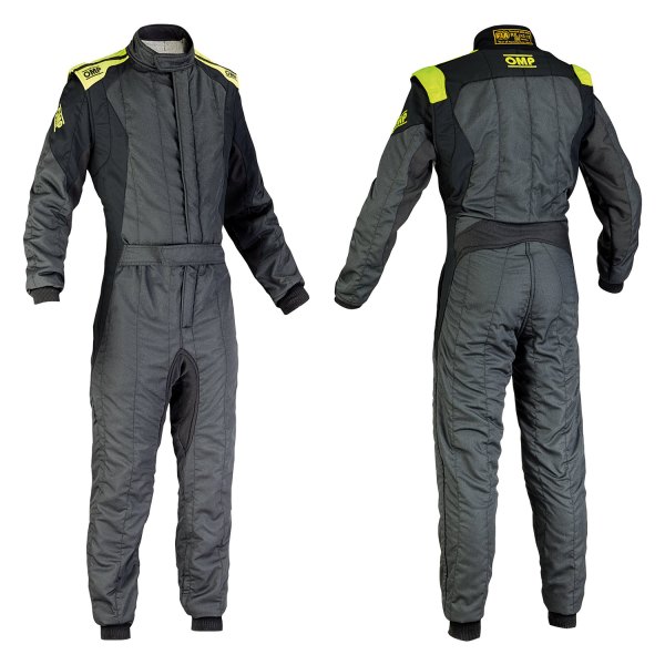 OMP® - First EVO Series Anthracite/Yellow 44 Racing Suit