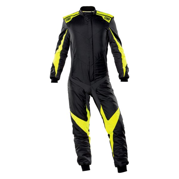 OMP® - One EVO X Series Black/ Fluo Yellow 48 Racing Suit