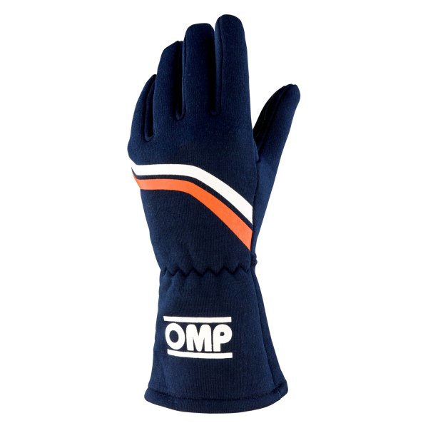 OMP® - Dijon Series Navy Blue L Racing Gloves