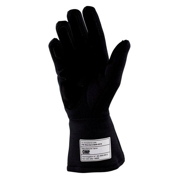 OMP® - Dijon Series Black M Racing Gloves