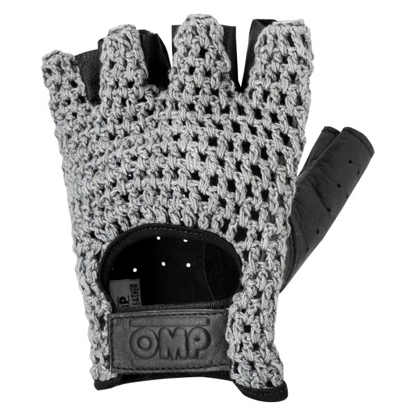 OMP® - Tazio Series Black Leather L Racing Gloves