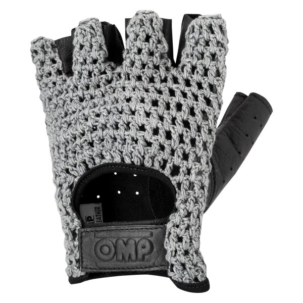 OMP® - Tazio Series Black Leather M Racing Gloves