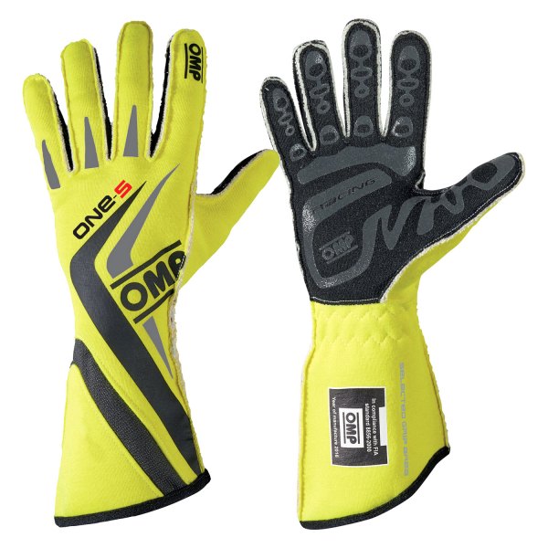 OMP® - One S 2016 Series Fluorescent Yellow L Racing Gloves