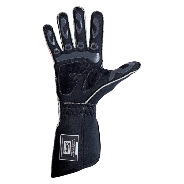 OMP® - Tecnica EVO Series Red Flame Retardant Silicon XL Racing Gloves