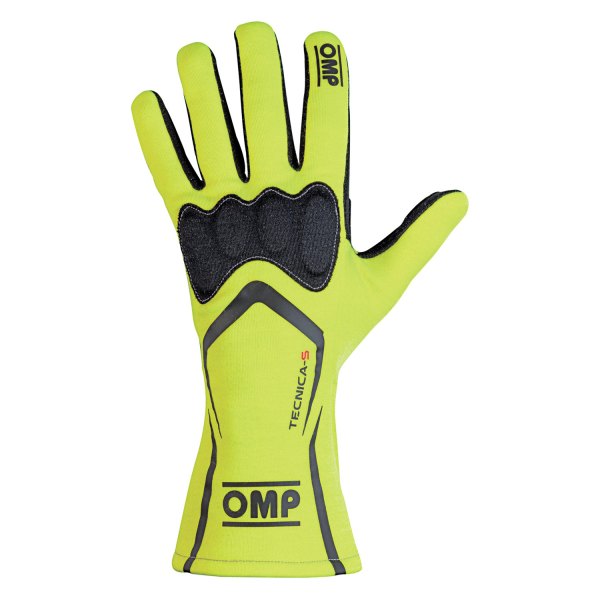 OMP® - Tecnica S Series Fluorescent Yellow XL Racing Gloves