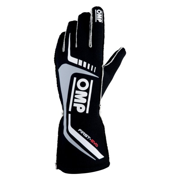 OMP® - First EVO Series Black L Racing Gloves