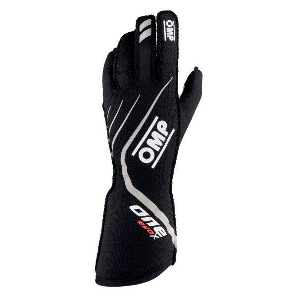 OMP® - One EVO X Series Black L Racing Gloves