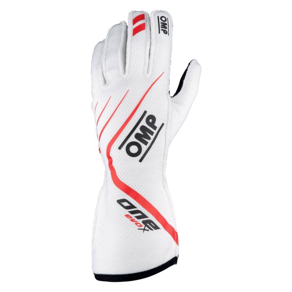 OMP® - One EVO X Series White M Racing Gloves