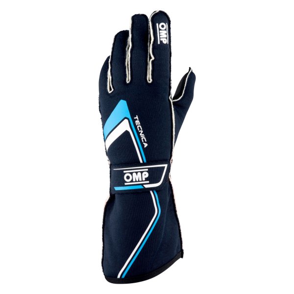OMP® - Tecnica Series Blue/Cyan L Racing Gloves