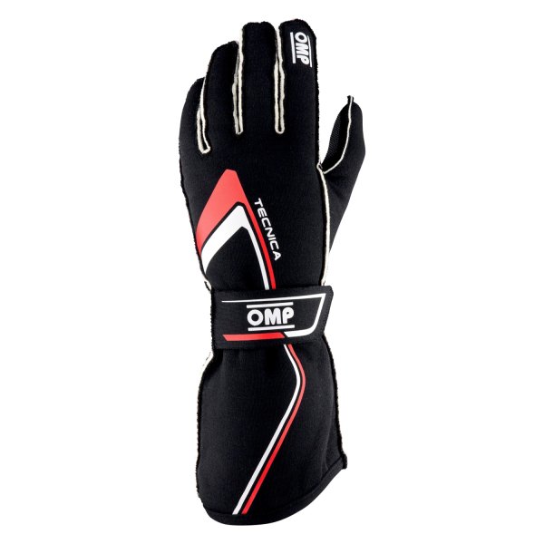 OMP® - Tecnica Series Black/Red L Racing Gloves