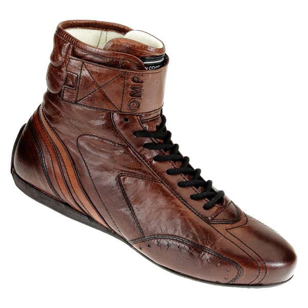 OMP® - Carrera Series Dark Brown Leather 40 High Driving Boots