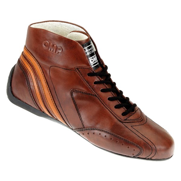 OMP® - Nurburgring Series Brown Leather 48 Racing Shoes