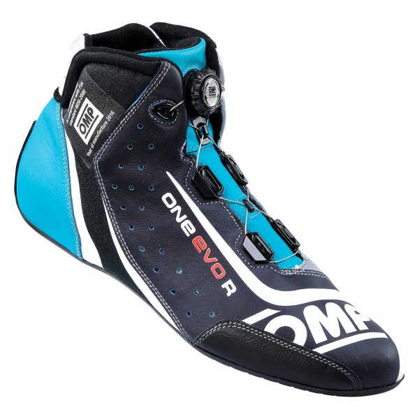 OMP® - One EVO R Series Blue/Silver/Cyan 37 Driving Shoes