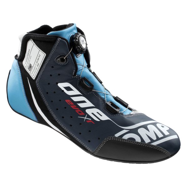 OMP® - One EVO XR Series Black/Silver/Cyan 37 Driving Shoes