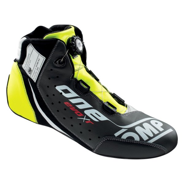 OMP® - One EVO XR Series Black/Silver/Yellow 40 Driving Shoes