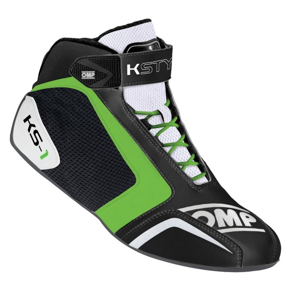 OMP® - KS-1 2016 Series Black/White/Green 37 Driving Shoes