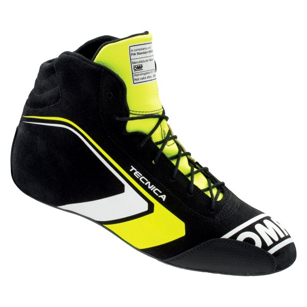 OMP® - Tecnica Series Black/Fluo Yellow 37 Driving Shoes