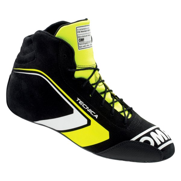OMP® - Tecnica Series Black/Fluo Yellow 38 Driving Shoes