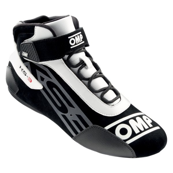 OMP® - KS-3 MY2021 Series Black/White 34 Driving Shoes