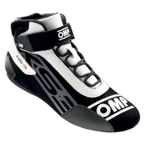 OMP® - KS-3 MY2021 Series Black/White 46 Driving Shoes