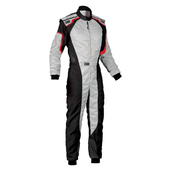 OMP® - KS-3 MY 2019 Series Silver/Black 120 Child Racing Suit