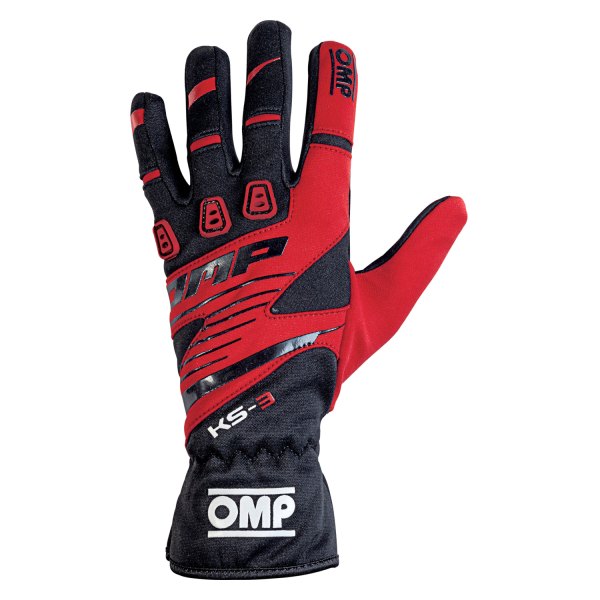 OMP® - KS-3 2018 Series Black/Red 5 Child Racing Gloves
