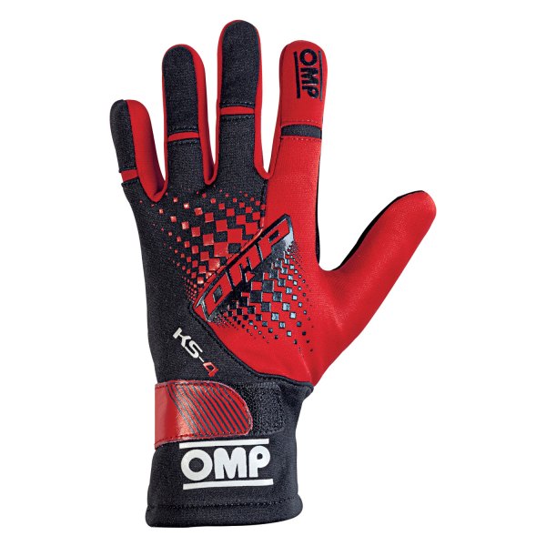 OMP® - KS-4 2018 Series Red/Black 5 Child Racing Gloves