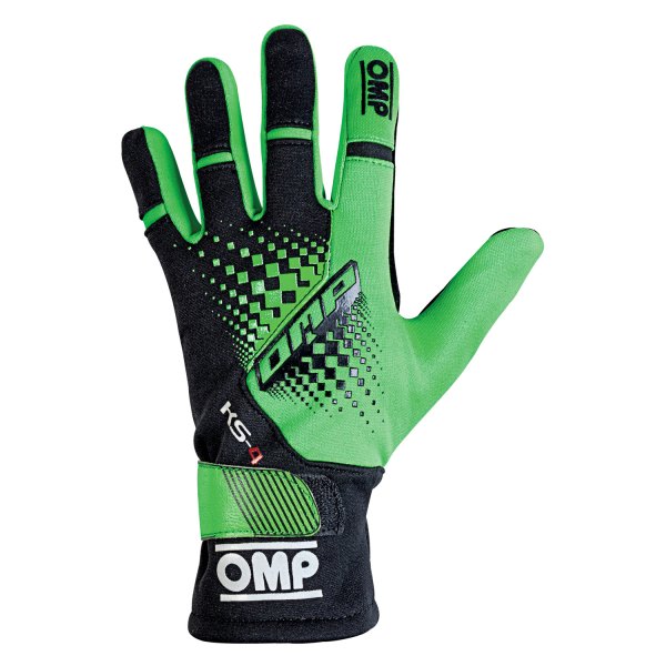 OMP® - KS-4 2018 Series Green/Black L Racing Gloves
