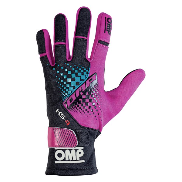 OMP® - KS-4 2018 Series Black/Magenta 4 Child Racing Gloves