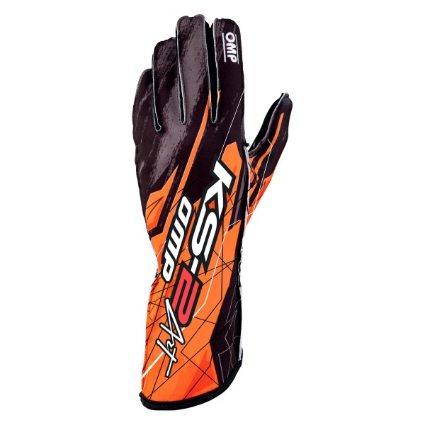 OMP® - KS-2 ART Series Orange M Racing Gloves