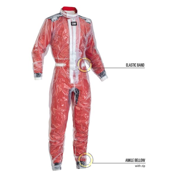 OMP® - Rainproof Series Trasparent L PVC Racing Suit