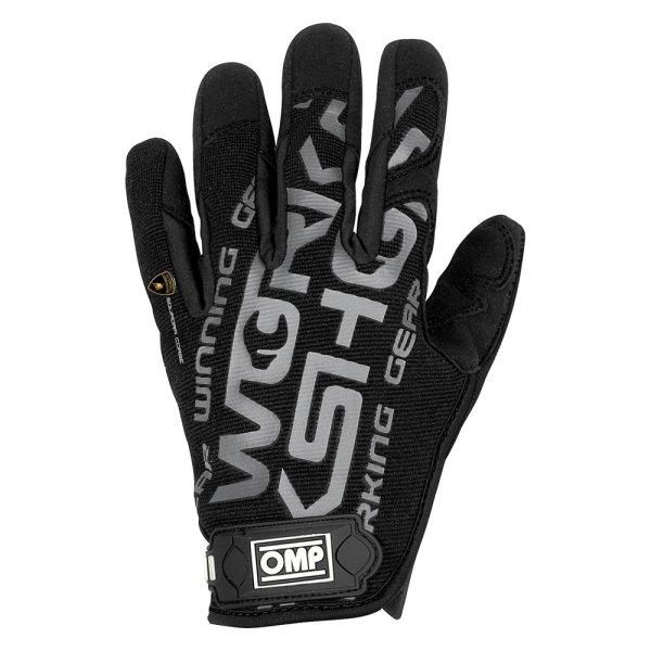 OMP® - Workshop Series Black L Racing Gloves