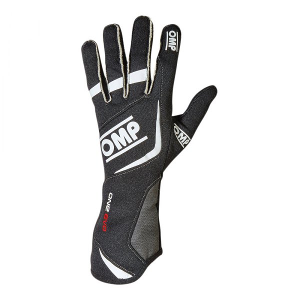 OMP® - One EVO 2015 Series Black L Racing Gloves