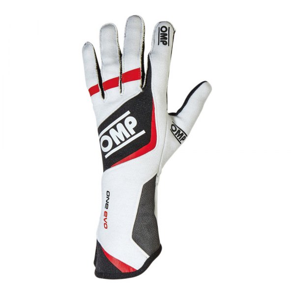 OMP® - One EVO 2015 Series White L Racing Gloves