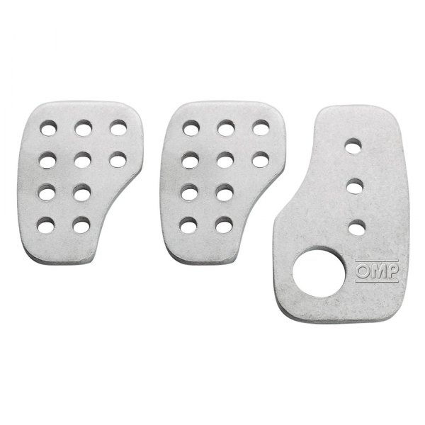 OMP® - Smooth Aluminum Manual Pedal Pad Set