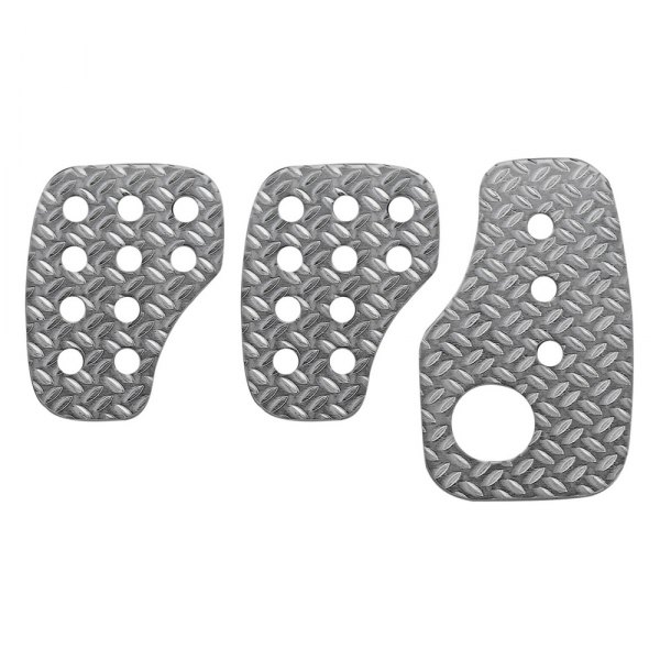 OMP® - Knurled Aluminum Manual Pedal Pad Set