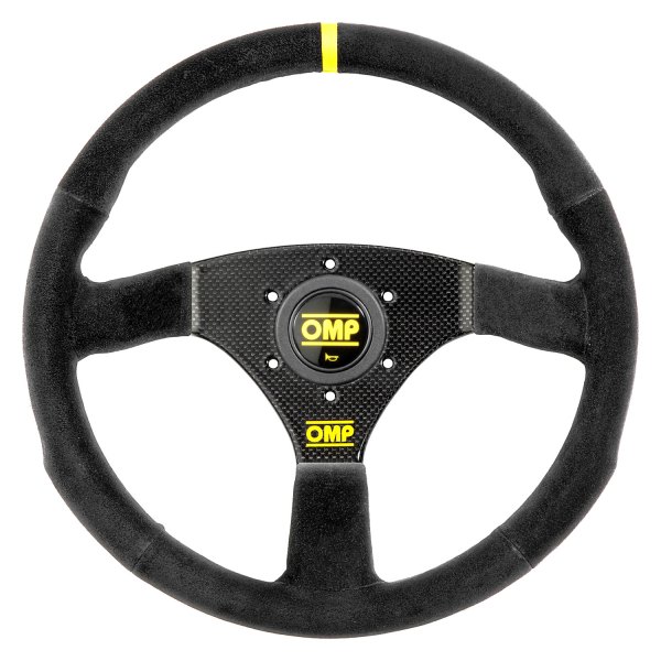 OMP® - 3-Spoke 320 Carbon S Series Black Suede Racing Steering Wheel