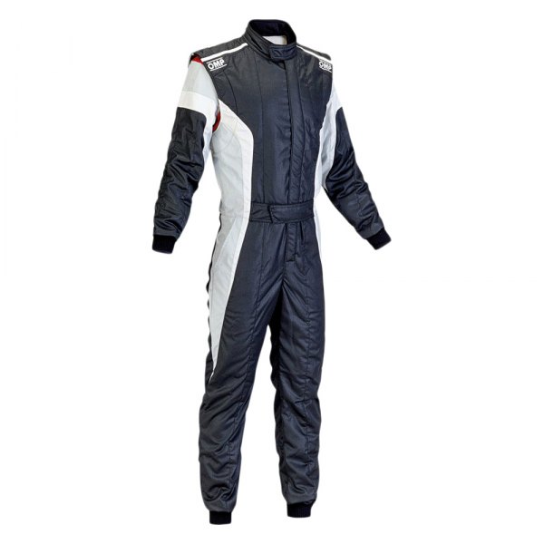 OMP® - Technica-S Series Black/White/Silver Nomex 44 Racing Suit