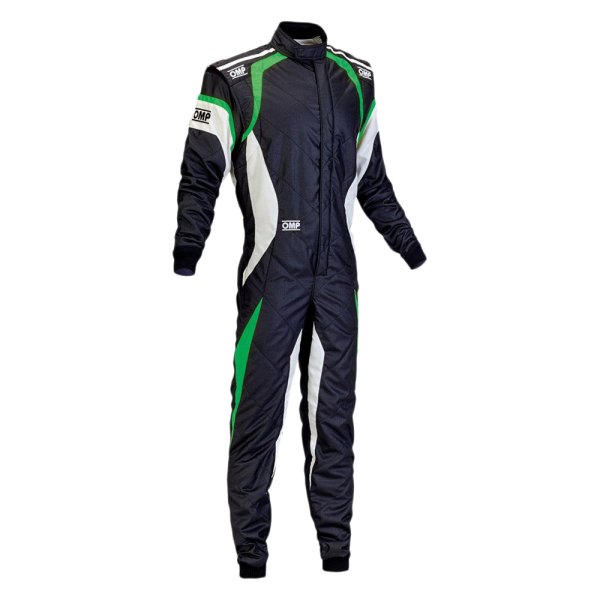 OMP® - One EVO 2015 Series Black with Green Nomex 46 Racing Suit