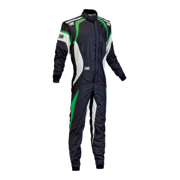 OMP® - One EVO 2015 Series Black with Green Nomex 48 Racing Suit